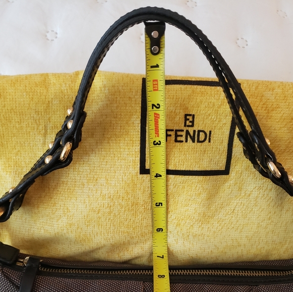 Fendi knotted canvas Baguette 12x6 - Picture 11 of 15